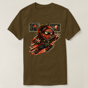 Strawberry Star Assassin — Vintage Space Ninja T-Shirt