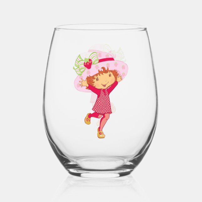 Strawberry Stemless Wine Glass (Front)