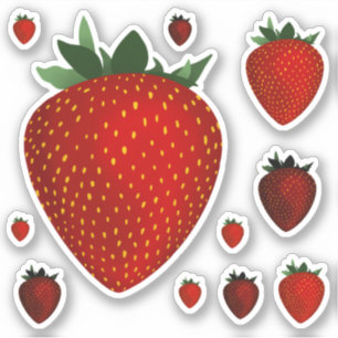 strawberry sticker