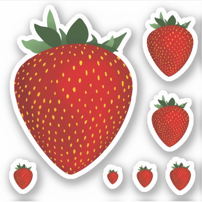 strawberry sticker (Front)