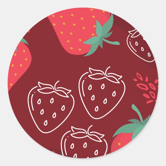 Strawberry sticker (Front)