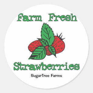Strawberry Stickers - Farm Fresh Strawberries
