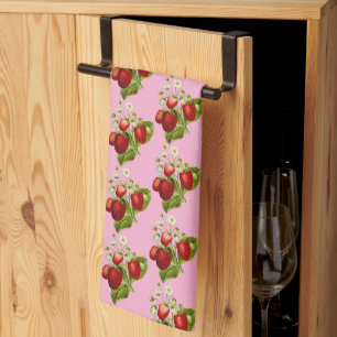 Strawberry Strawberries Country Tea Towel