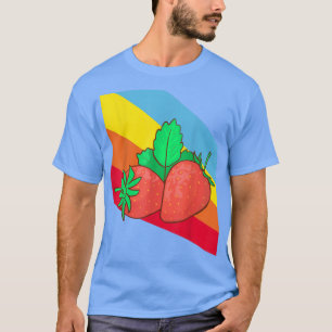 Strawberry Strawberries Fruit Food Vegan Vegetaria T-Shirt