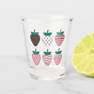 Strawberry Strawberries Fruit Lover Farmers Garden Shot Glass