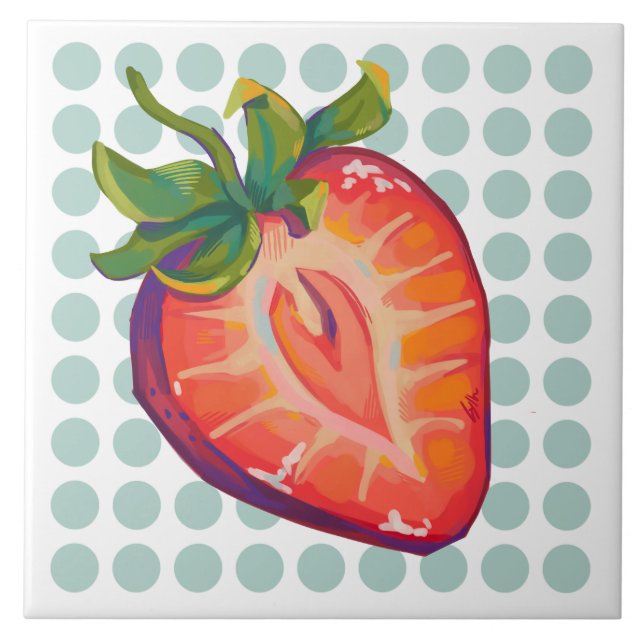 Strawberry, strawberry tile (Front)