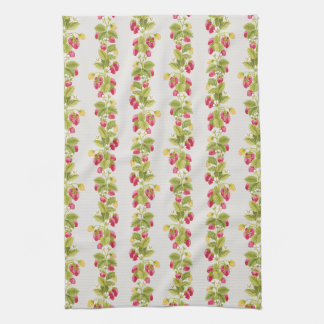Strawberry Stripes Kitchen Towel - Light