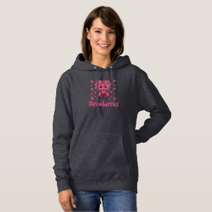 Strawberry Sullen: Kawaii Dark Skin Anime Boy Hoodie