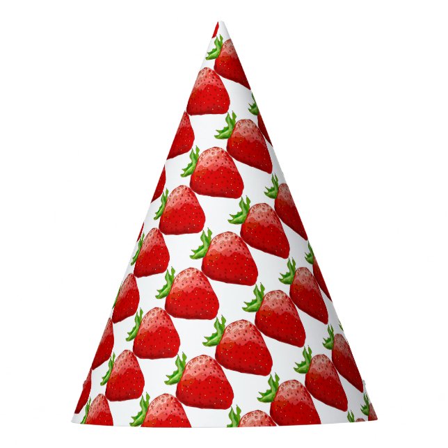 Strawberry Summer Delight Party Hat (Front)