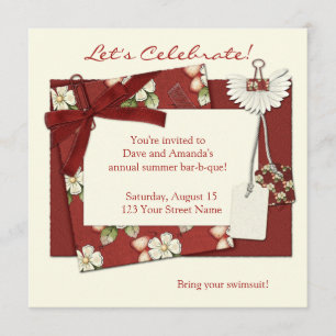 Strawberry Summer Party Invitation