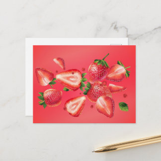 Strawberry Summer Postcard