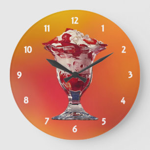 Strawberry Sundae Clock
