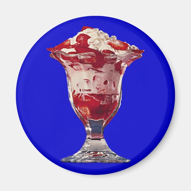 Strawberry Sundae Magnet (Front)