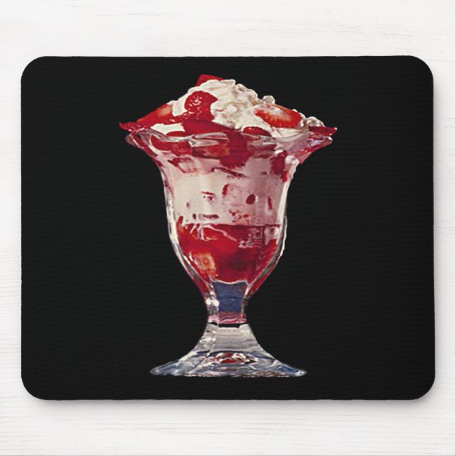 Strawberry Sundae Mouse Mat (Front)