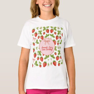 Strawberry Sweet Kids Birthday T-Shirt