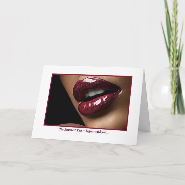 Strawberry Sweet Kisses Card (Front)