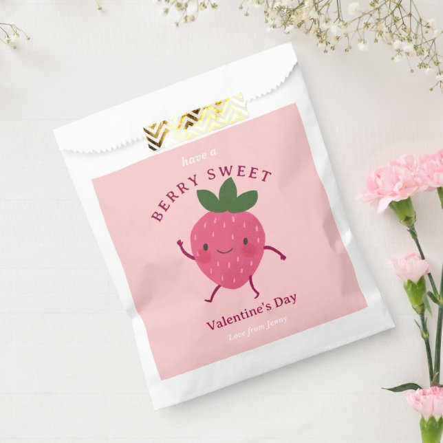 Strawberry Sweet Valentine  Favour Bags (Sealed)