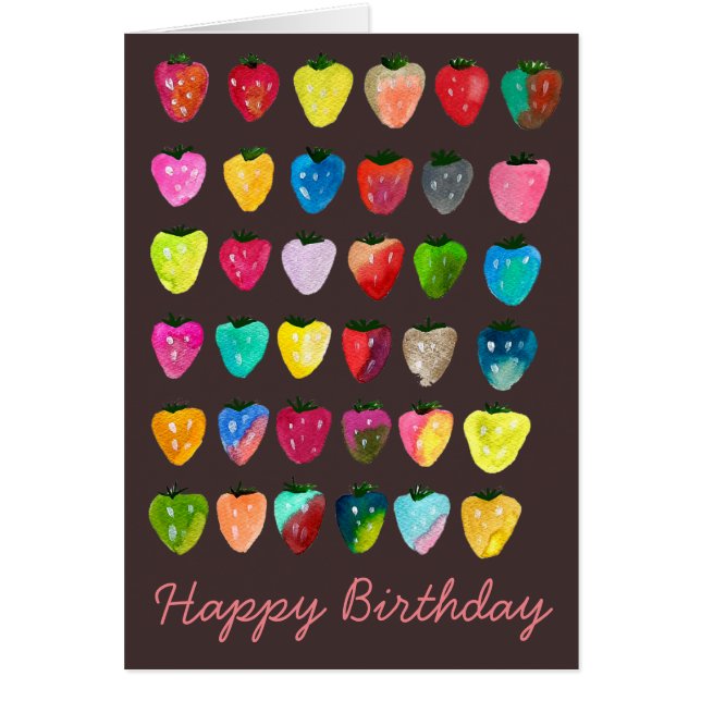 Strawberry sweetness cute fruit watercolor (Front)