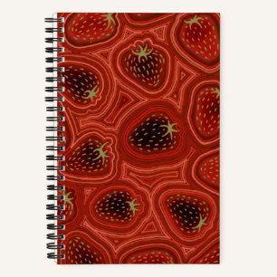 Strawberry swirl Spiral Notebook
