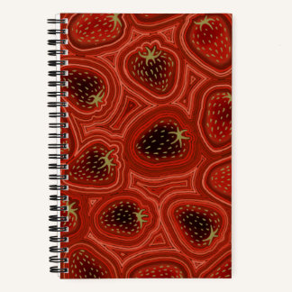 Strawberry swirl Spiral Notebook