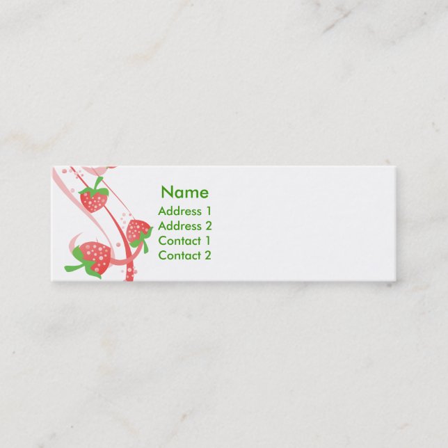 Strawberry Swirls Forever Skinny Cards (Front)