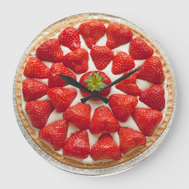 Strawberry Tart Wall Clock (Front)