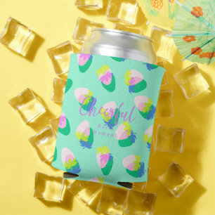 Strawberry Teal Can Cooler