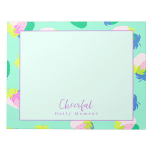 Strawberry Teal Notepad