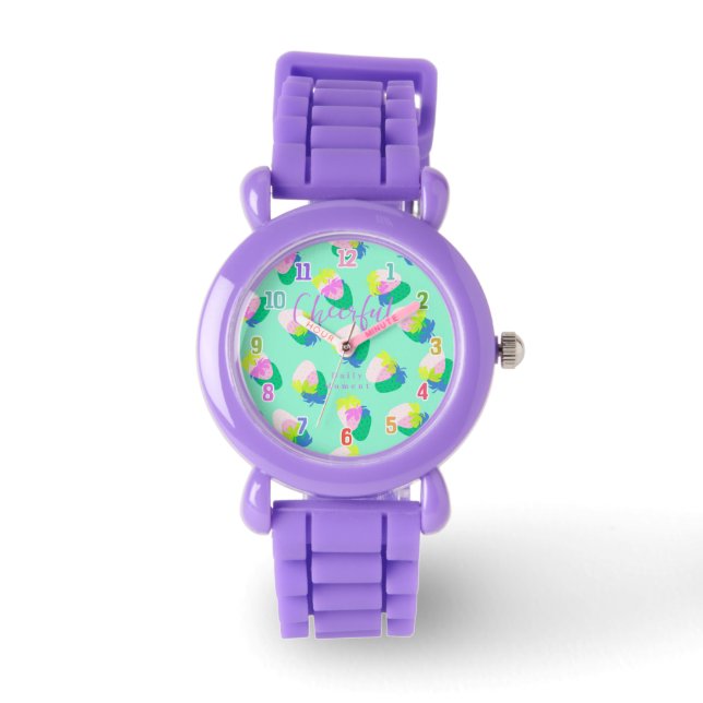 Strawberry Teal Watch (Front)