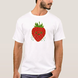 Strawberry Tears Doodle Art T-Shirt