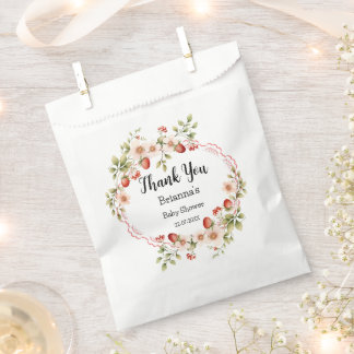 Strawberry Thank You-Baby Shower Favour Bags
