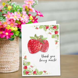Strawberry Thank you Berry Much Card