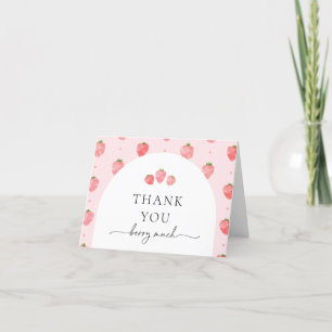 Strawberry Thank You Card Berry Thank You