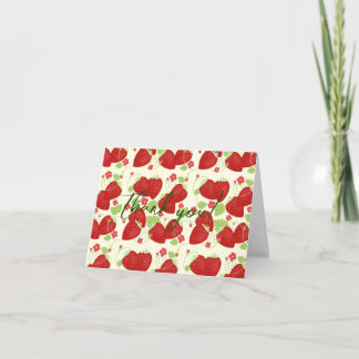 Strawberry Thank you Cards