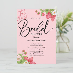 strawberry That's  Amore Bridal Shower  Invitation