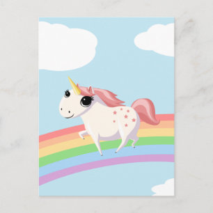 Strawberry the Unicorn Postcard