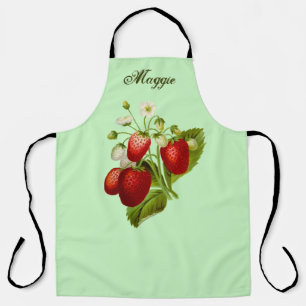 Strawberry Themed Personalised Kitchen Apron