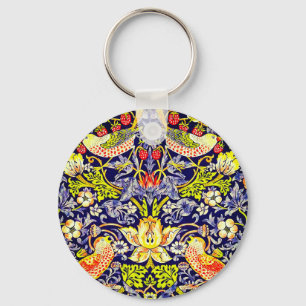 Strawberry Thief Birds William Morris Key Ring