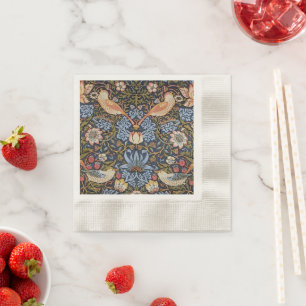 Strawberry Thief Birds William Morris Napkin