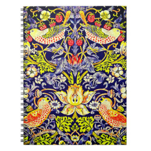 Strawberry Thief Birds William Morris Notebook