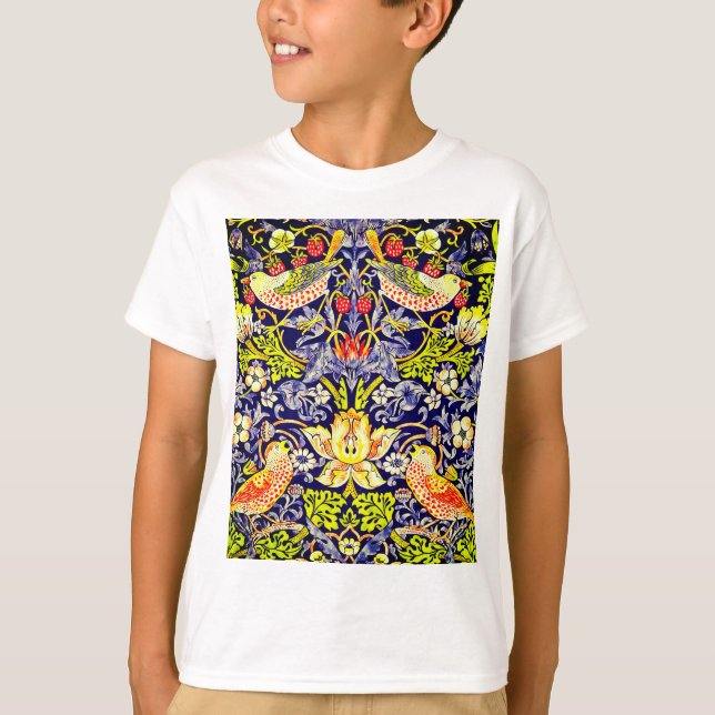 Strawberry Thief Birds William Morris T-Shirt (Front)
