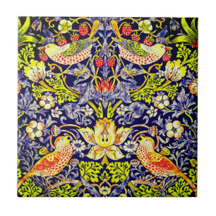 Strawberry Thief Birds William Morris Tile