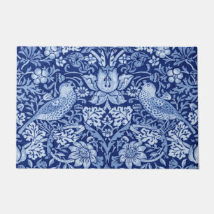 Strawberry Thief Blue Monotone, William Morris Doormat