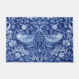 Strawberry Thief Blue Monotone, William Morris Doormat