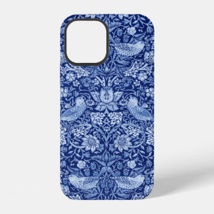 Strawberry Thief Blue Monotone, William Morris iPhone 12 Case