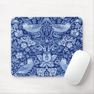 Strawberry Thief Blue Monotone, William Morris Mouse Mat