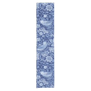 Strawberry Thief Blue Monotone, William Morris Short Table Runner