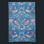 Strawberry Thief Blue, William Morris Kitchen Towe Tea Towel<br><div class="desc">William Morris (24 March 1834 – 3 October 1896) was a British textile designer, poet, novelist, translator, and socialist activist associated with the British Arts and Crafts Movement. He was a major contributor to the revival of traditional British textile arts and methods of production. His literary contributions helped to establish...</div>