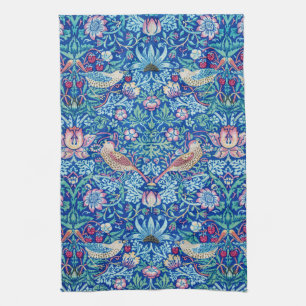 Strawberry Thief Blue, William Morris Kitchen Towe Tea Towel