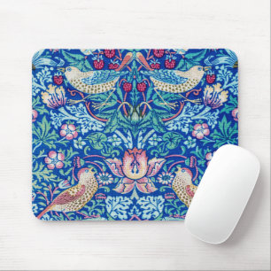 Strawberry Thief Blue, William Morris Mouse Mat
